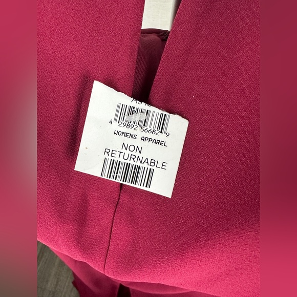 Dessy Collection Burgundy Off-The-Shoulder Notch Trumpet Gown Size 12 NWT - Picture 14 of 17